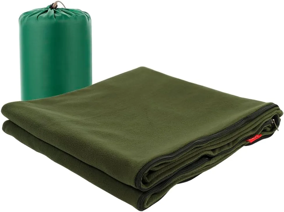 BestAlice Sleeping Bag for Camping and Hiking Gear Equipment, Traveling, and Outdoors Sleeping Bags for Warm Camping Hiking Outdoor Travel Hunting with Compression Bags(Green)