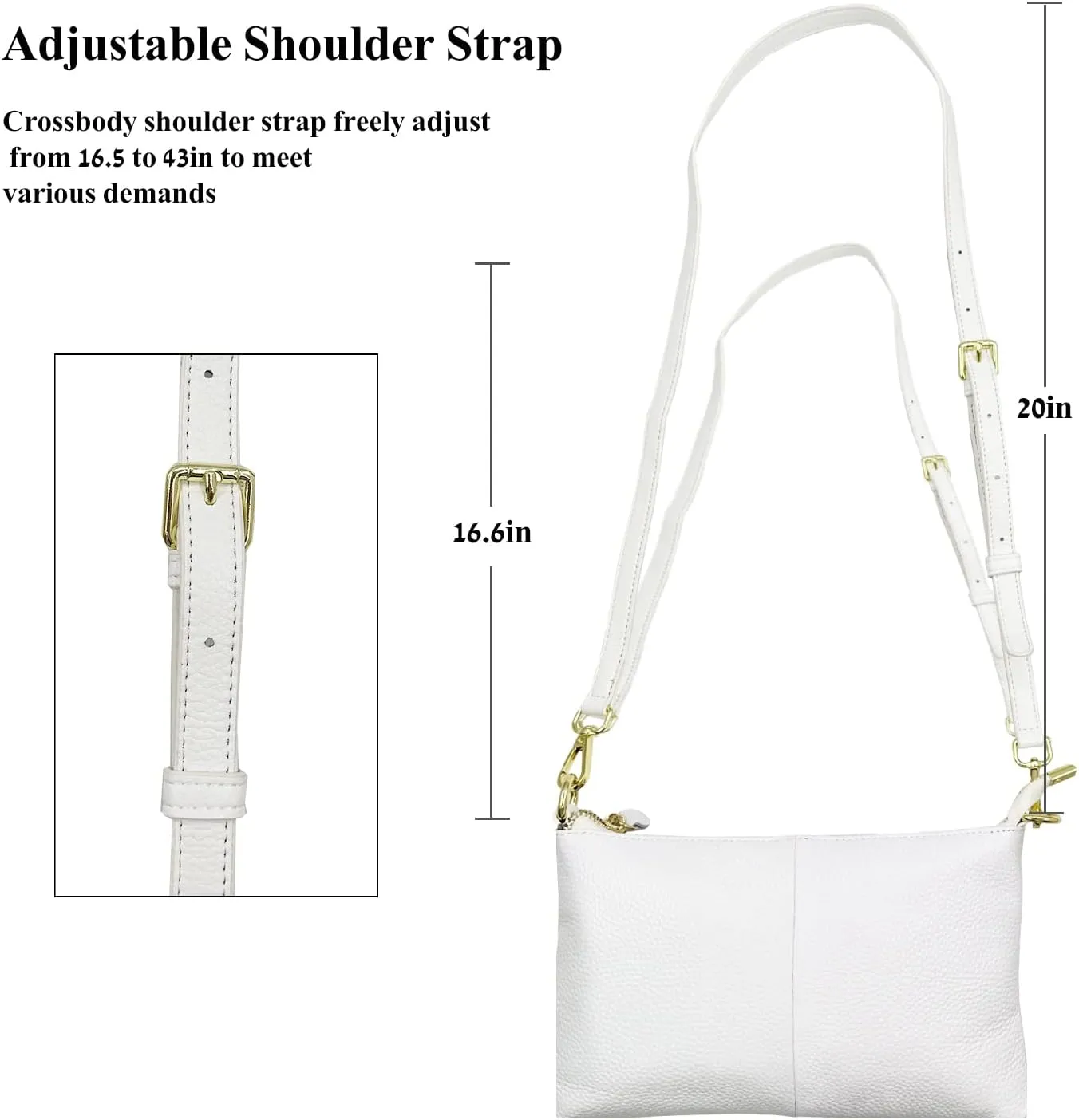 Beurlike Leather Wristlet Wallet Clutch Purses For Women Small Crossbody Phone Bags