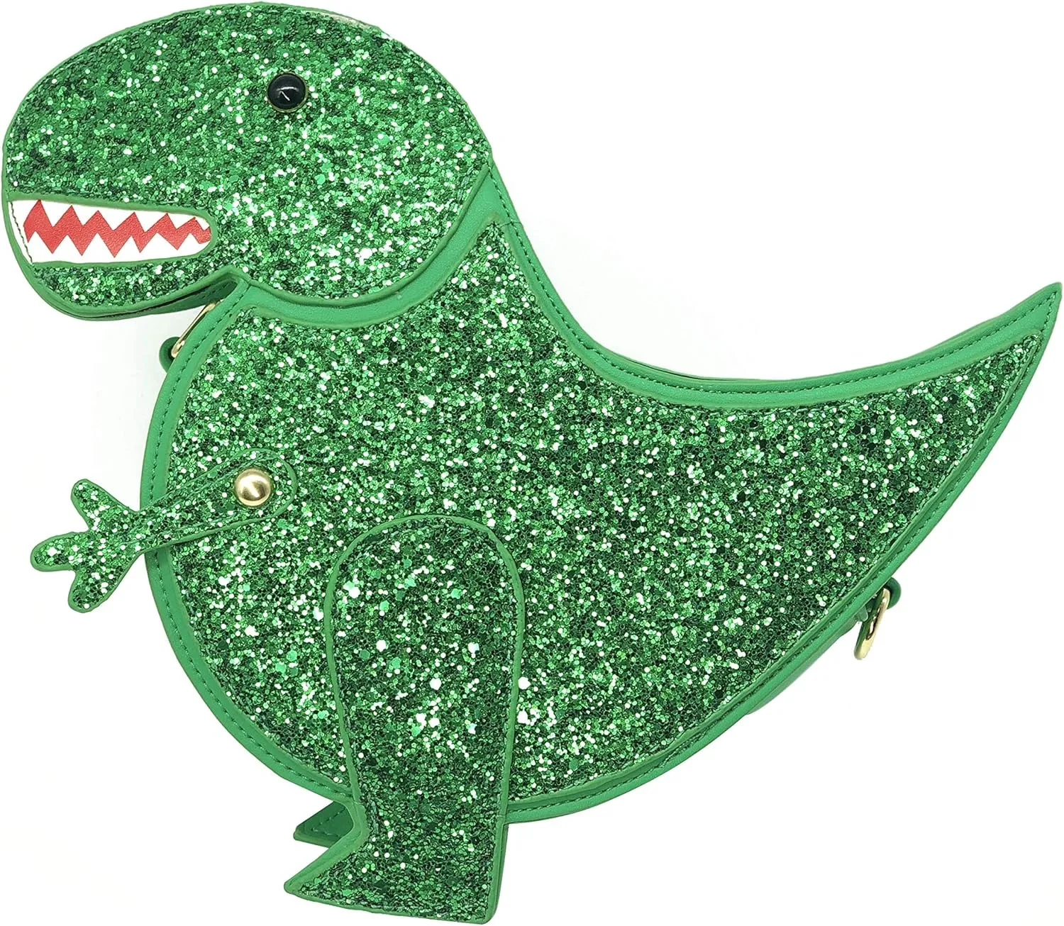 Bewaltz Novelty Handbag, Fun Shape Tween Style - Sauce Packet Crossbody (Ketchup) (T-Rex)