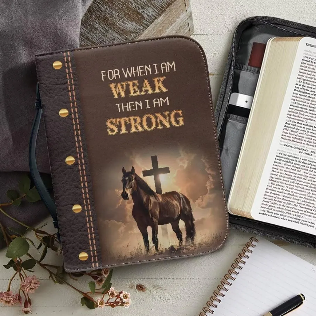 Bible Cover Case PU Leather Book Cover for Women Girls, Large Capacity Scripture Bag Bible Cover Bags