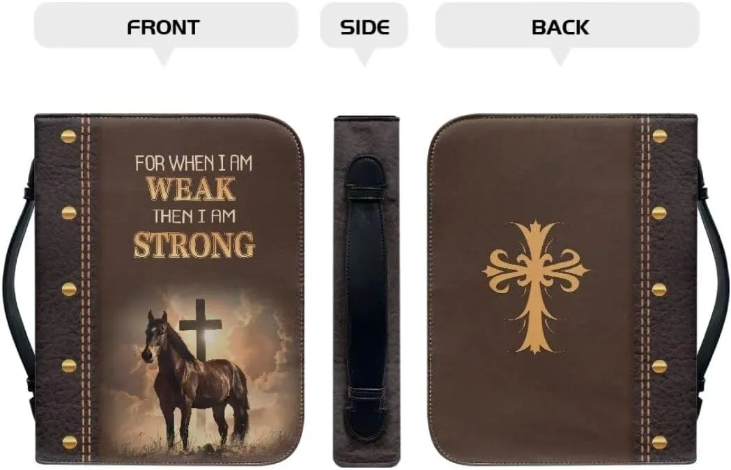 Bible Cover Case PU Leather Book Cover for Women Girls, Large Capacity Scripture Bag Bible Cover Bags