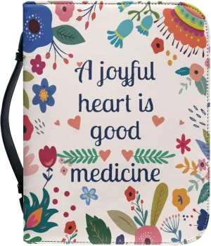Bible Covers Bible Case for Women PU Leather Bible Bag Bible Holder Church Book Cover with Handle Built-in Pocket