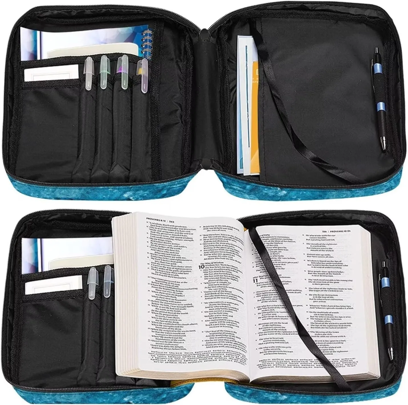 Bible Tote Bags for Women Men Bible Covers for Women Men with Pockets Western Bible Case Book Covers for Bibles