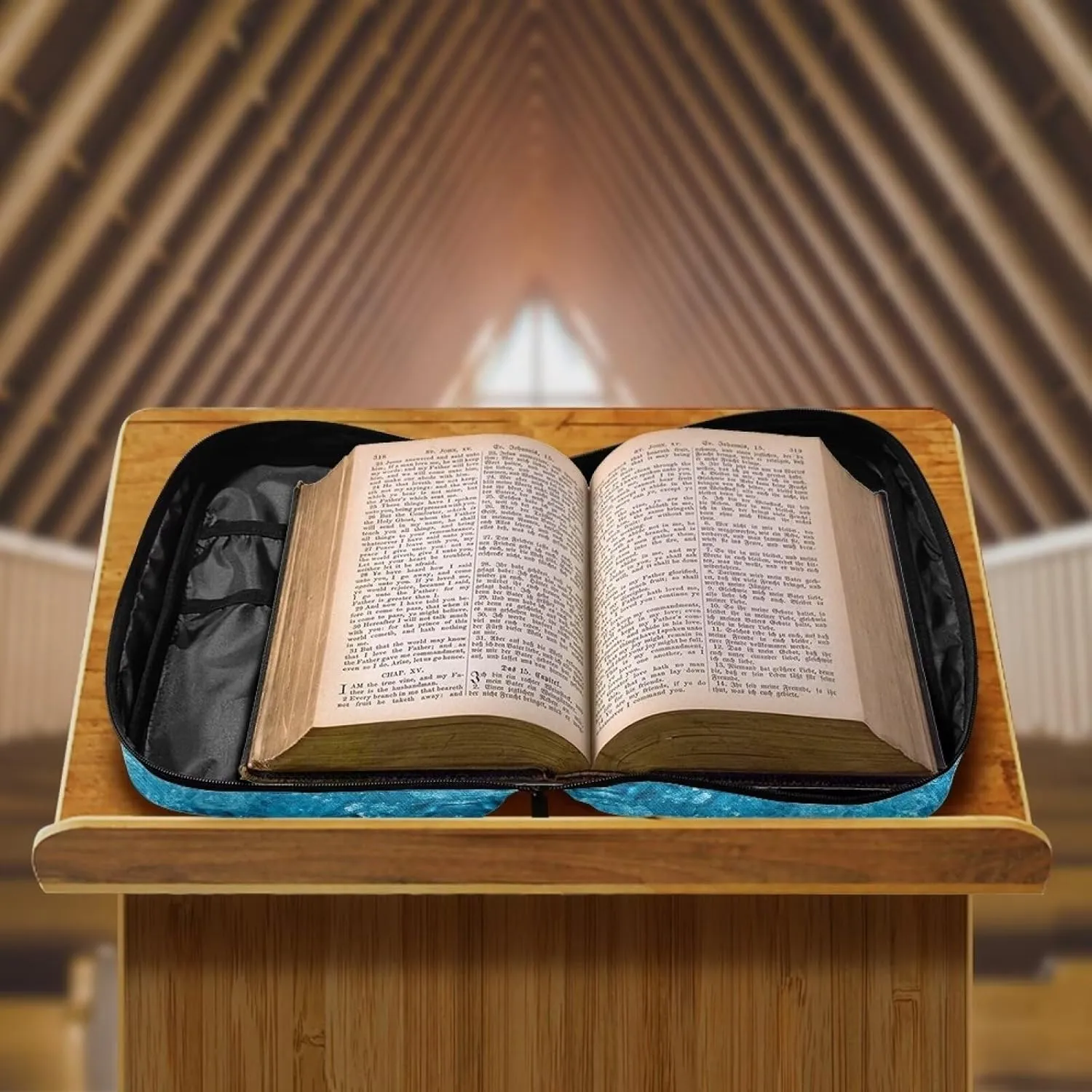 Bible Tote Bags for Women Men Bible Covers for Women Men with Pockets Western Bible Case Book Covers for Bibles