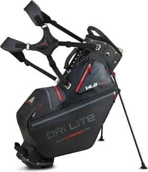 Big Max Dri Lite Hybrid Tour Stand Bag - Water-Repellent, Ultra-Lightweight & Push Cart-Compatible Golf Bag with 14-Way Divider Top with Ample Storage for Golf Accessories