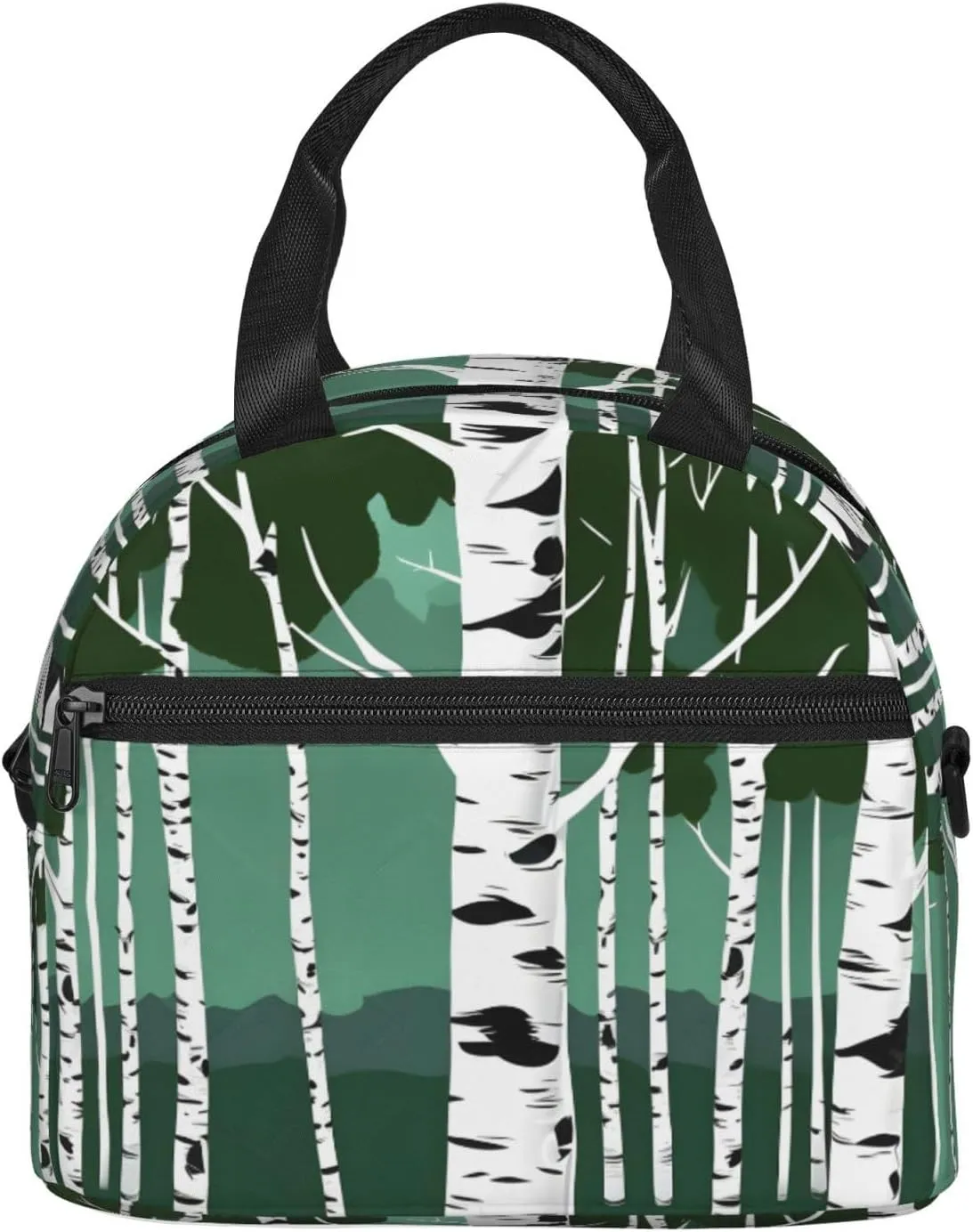 Birch Trees Insulated Lunch Box Lunch Bag For Women Men Adult Size Reusable For Work Travel Outings