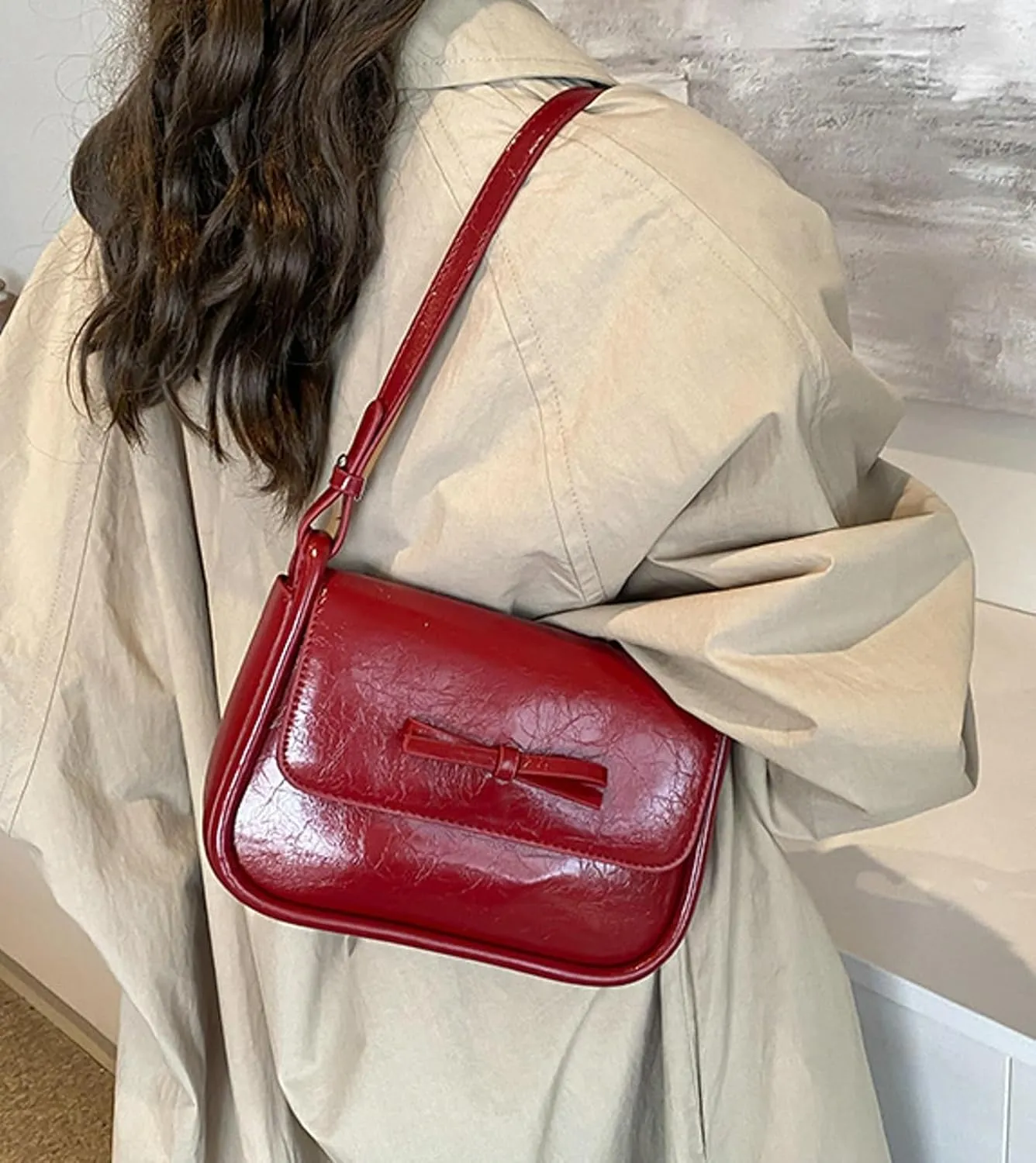 Bow Knot Crossbody Bag Women Trendy Shoulder Bag Versatile 2025 Casual Mini Bag
