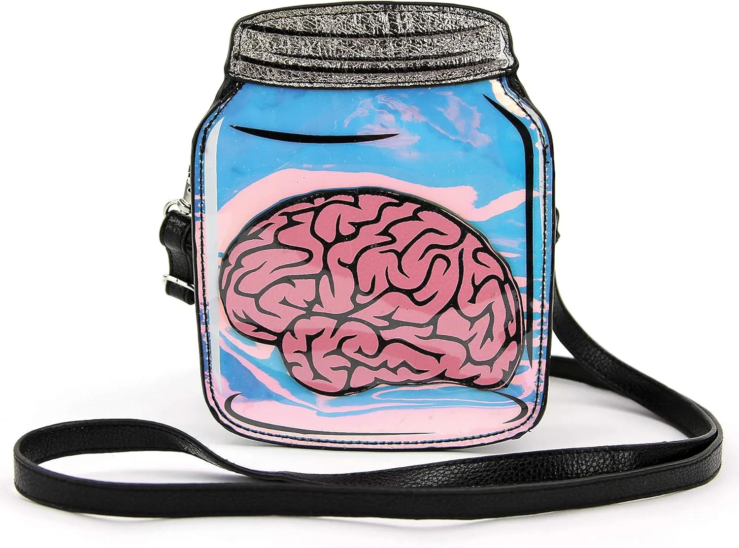 Brain in a Jar Crossbody Bag in Vinyl