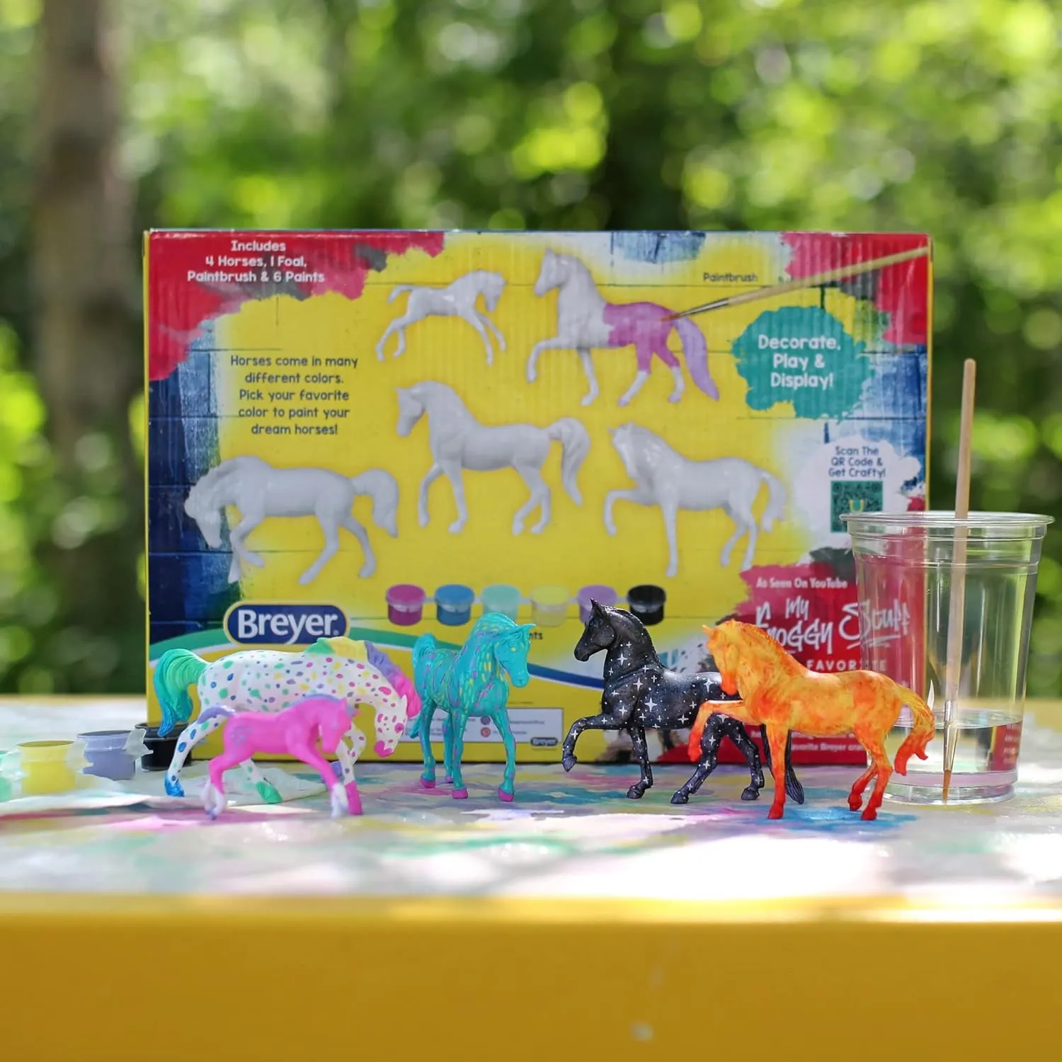 Breyer Horses Stablemates Fantasy Horse Paint Set | 5 Piece Set | 1:32 Scale | Model #4235, Yellow