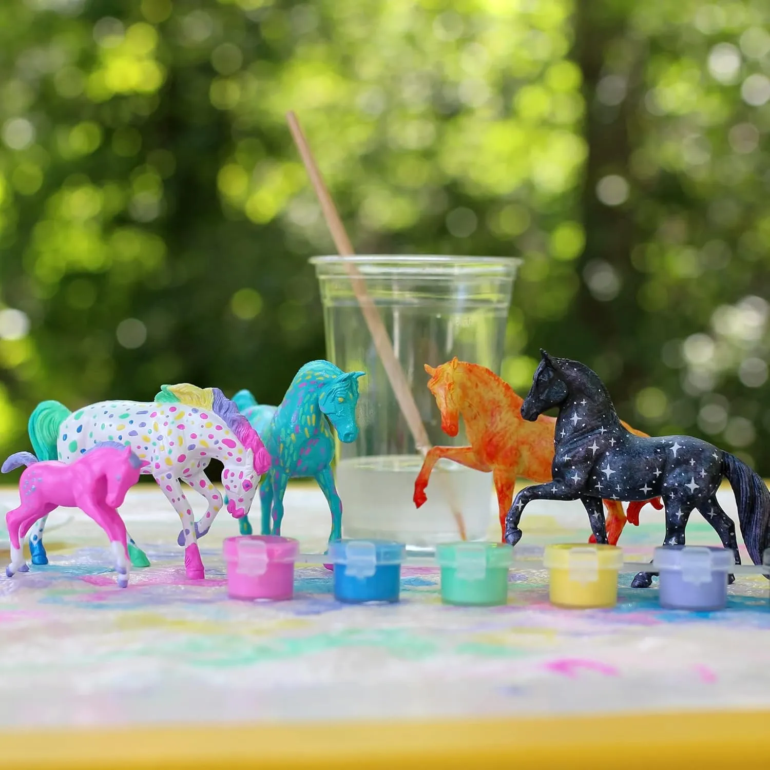 Breyer Horses Stablemates Fantasy Horse Paint Set | 5 Piece Set | 1:32 Scale | Model #4235, Yellow
