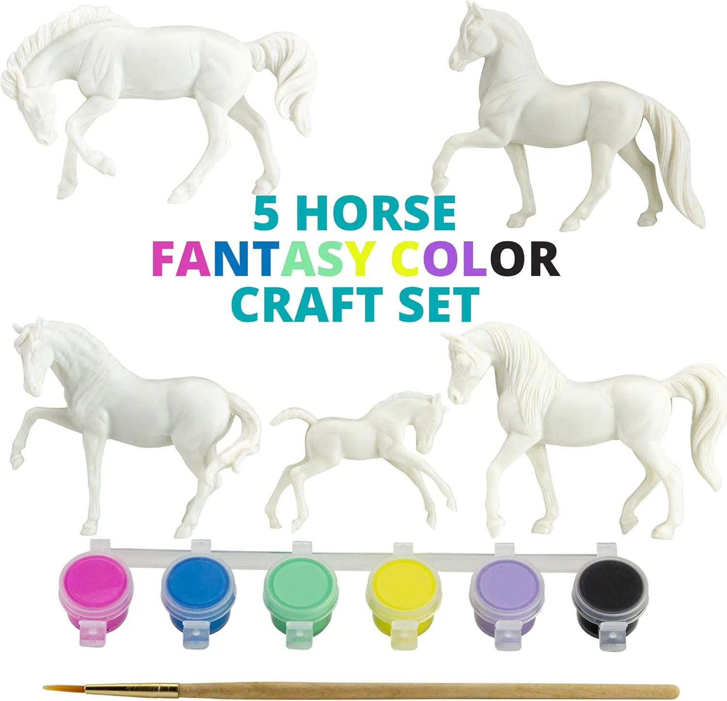Breyer Horses Stablemates Fantasy Horse Paint Set | 5 Piece Set | 1:32 Scale | Model #4235, Yellow