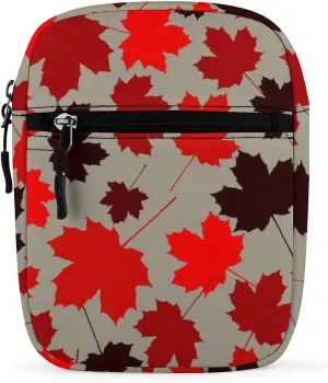 Canada Red Maple Small Crossbody Bags for Women Men Sling Purse Shoulder Bag with Adjustable Strap