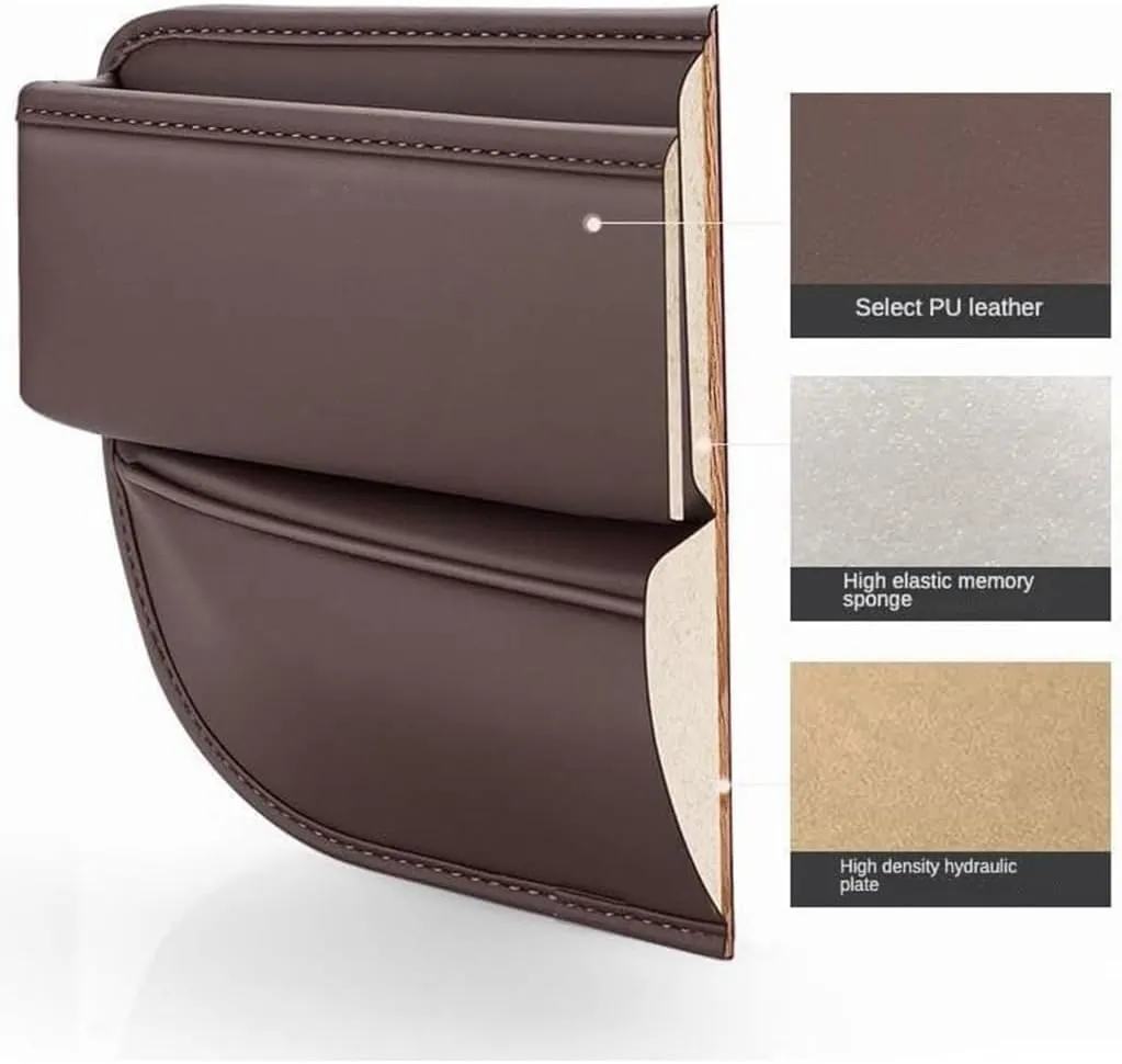 Car Seat Gap Filler Organizer for Land Rover Range Rover Sport III 2022 2023 2024 2025, Car Gap Filler Car Seat Storage Box Seat Gap Storage Box Car Accessories,Beige