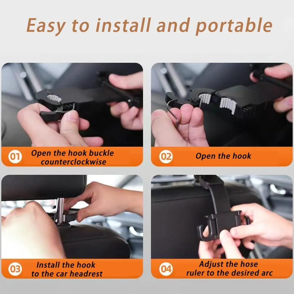 Car Seat Hooks for Subaru BRZ WRX STi Impreza Legacy XV Forester Outback,Car Seat Hidden Hooks Car Handbag Hooks Multifunctional Hook,1 Two