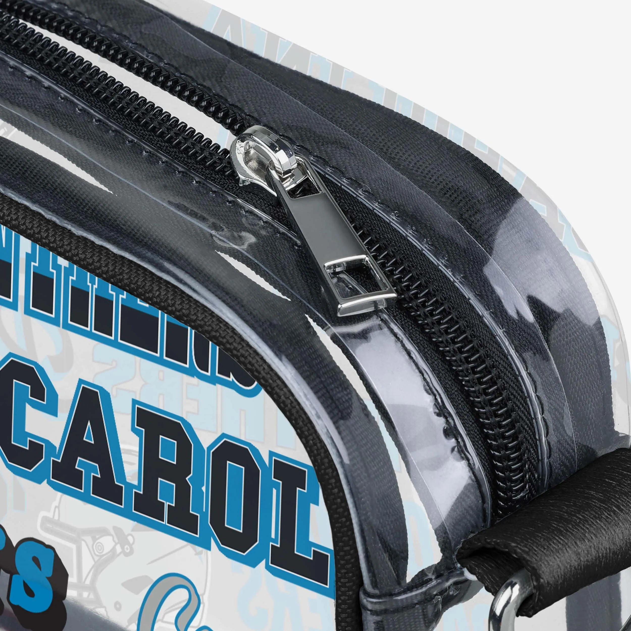 Carolina Panthers Repeat Retro Print Clear Crossbody Bag