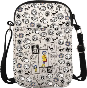 Cartoon Movie Crossbody Bag Horror Movie Lover Gift Fantasy Cartoon Movie Carry-on bag