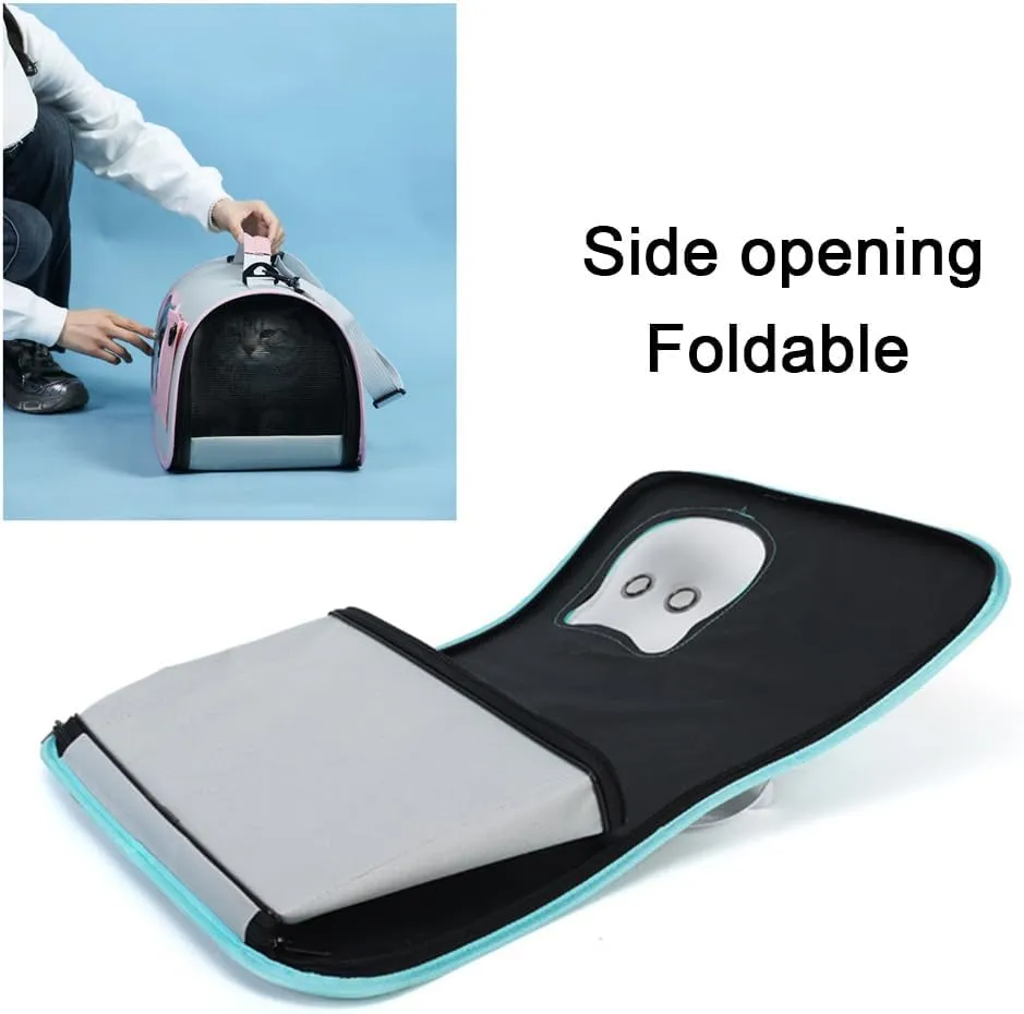 Cat Bag for Going Out, 17 * 10inch Portable Tote Hundred Pet Bag, Large Capacity Shoulder Slanting Cross Cat Dog Bag