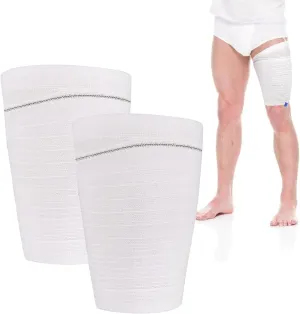 Catheter Leg Bag Holder 2 Count Fabric Catheter Sleeves Urine Leg Bag Holder - Urinary Drainage Bag Stay in Place Urine Bags for Legs Foley Catheter Bag Holder Strap for Men or Women Wheelchairs (L)