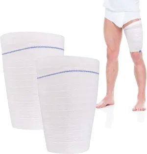 Catheter Leg Bag Holder 2 Count Fabric Catheter Sleeves Urine Leg Bag Holder - Urinary Drainage Bag Stay in Place Urine Bags for Legs Foley Catheter Bag Holder Strap for Men or Women Wheelchairs (M)