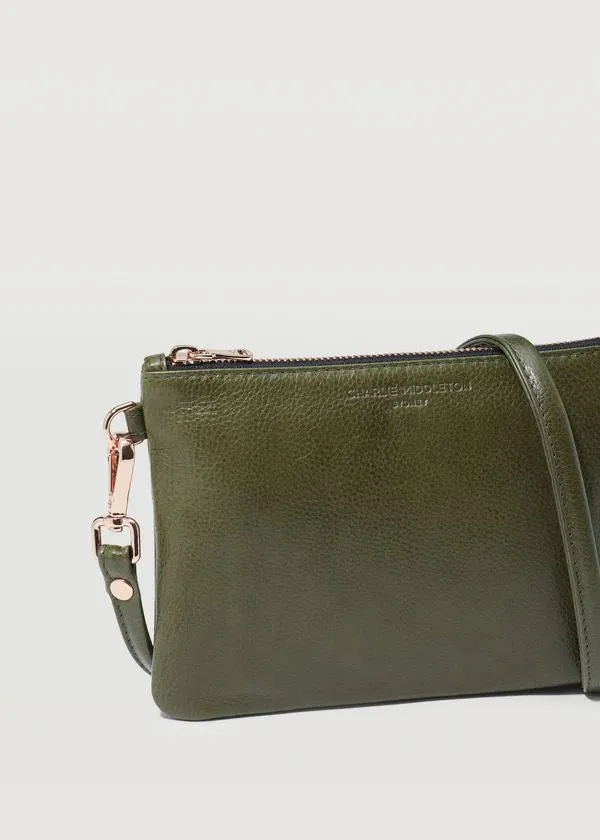 CHARLIE MIDDLETON Seaweed Essential Crossbody Bag - Silver