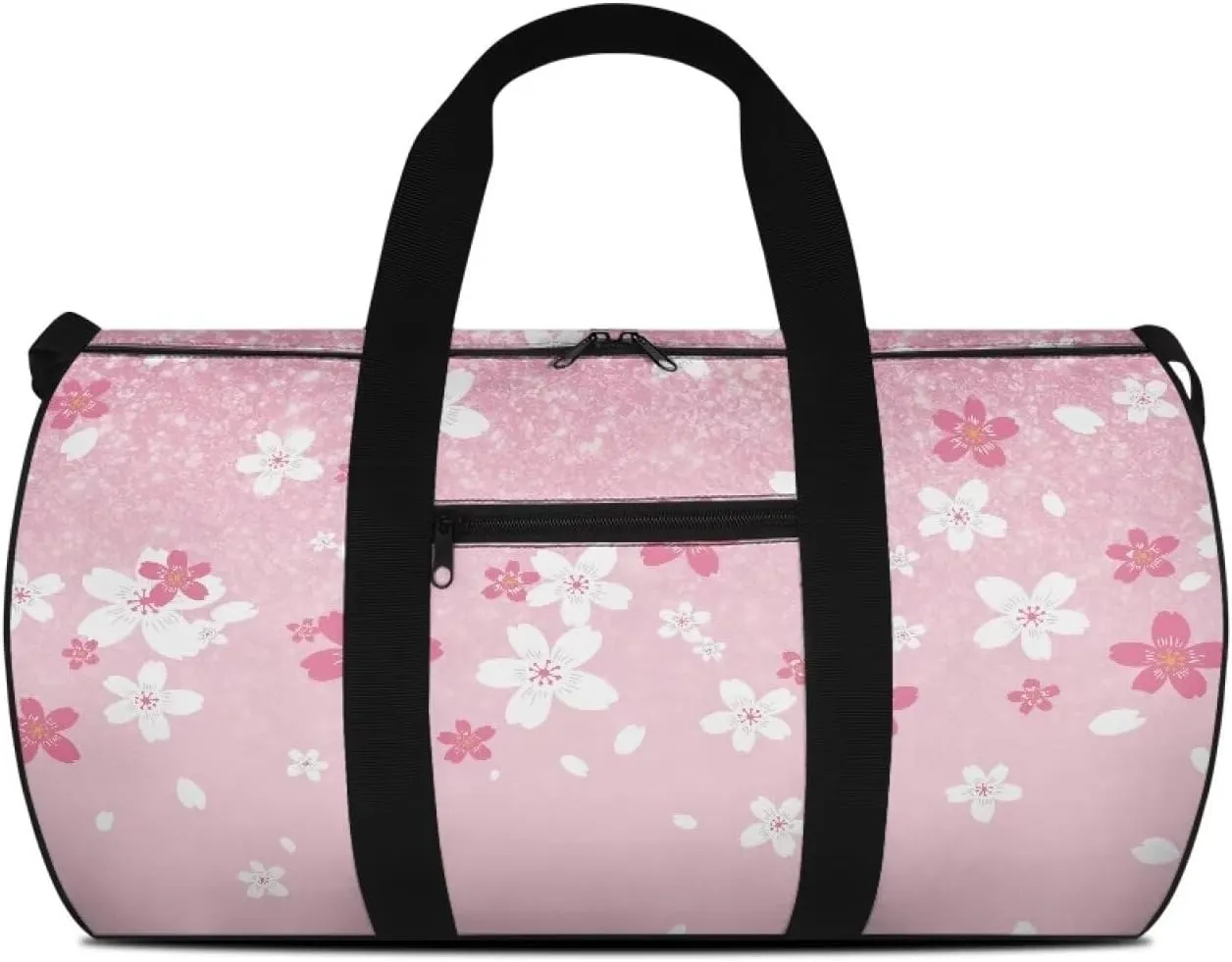 Cherry Blossom 55L Sports Duffle Bags Large Gym Duffel Bag Workout Bag for Women - Pink