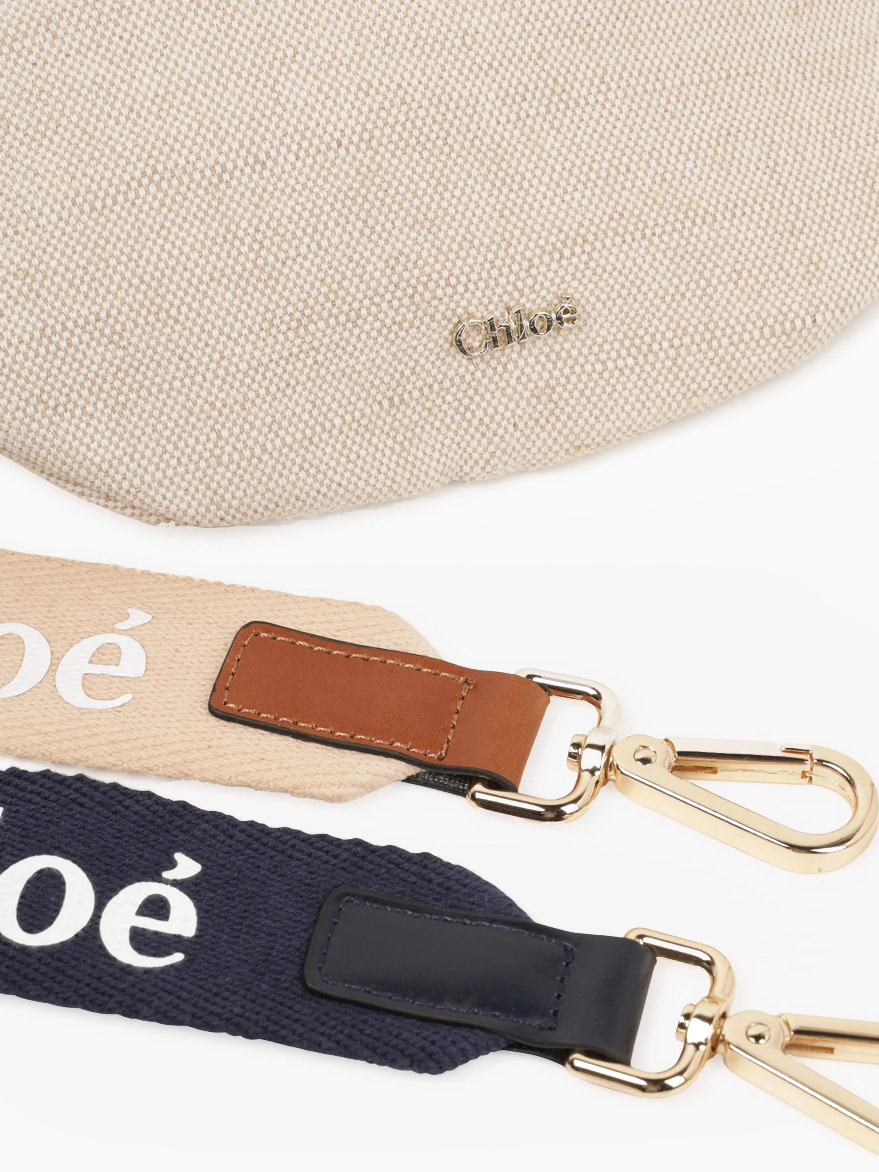 Chloé Girls Canvas Belt Bag in Beige (23cm)