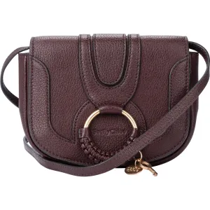 Chloe Leather Saddle Hana Crossbody Bag
