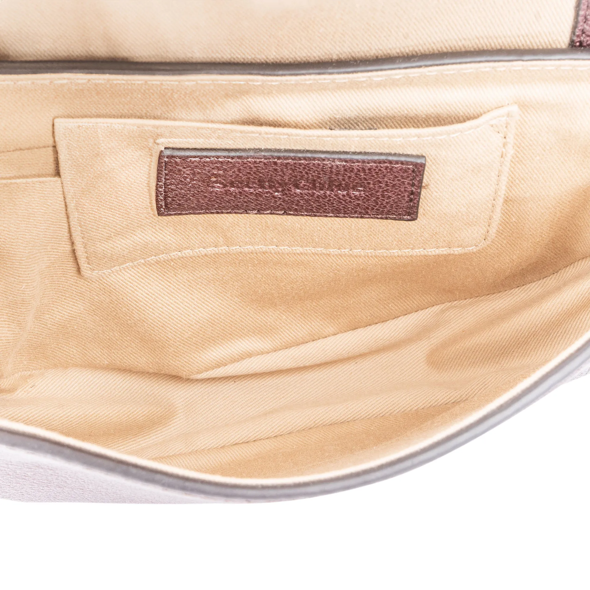 Chloe Leather Saddle Hana Crossbody Bag
