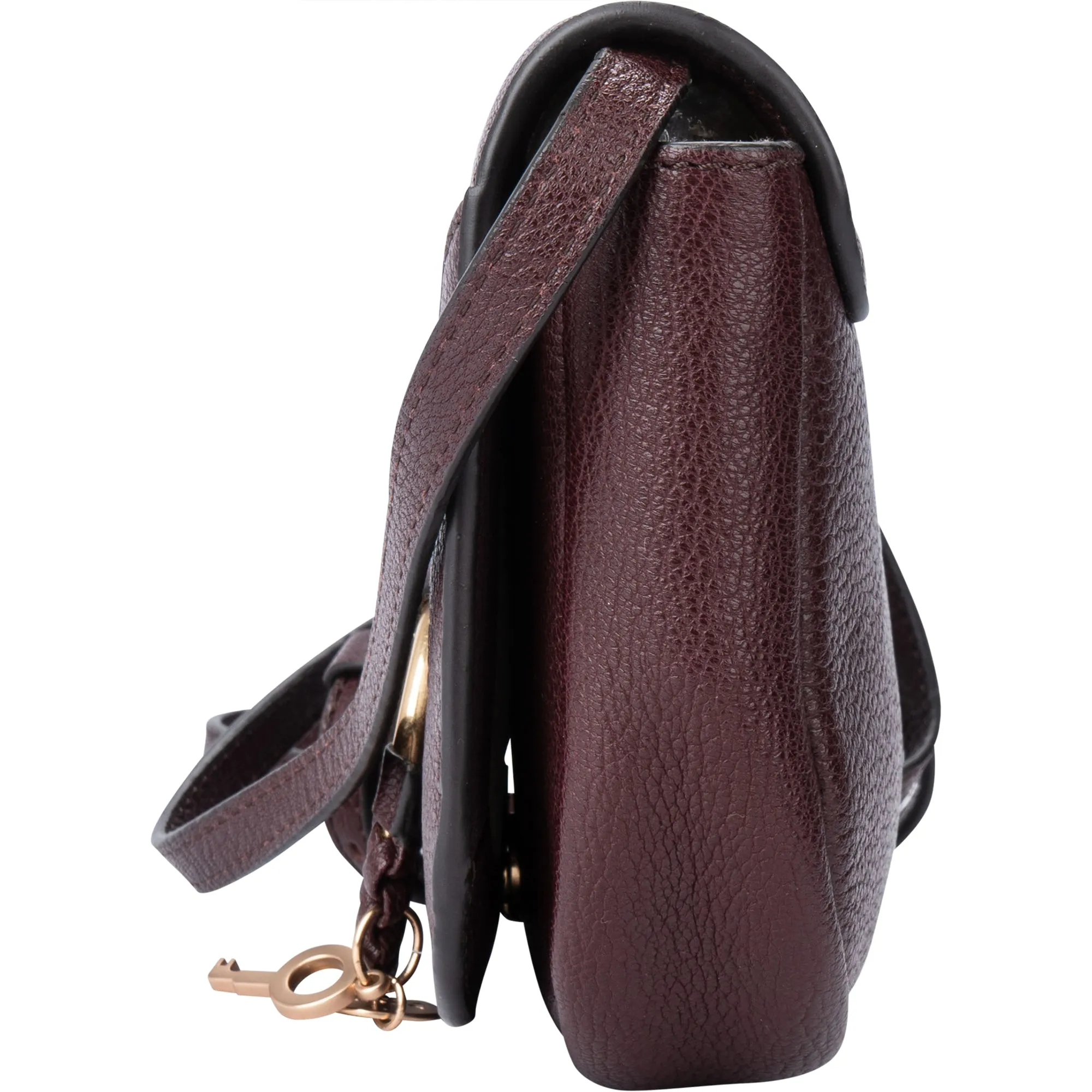 Chloe Leather Saddle Hana Crossbody Bag