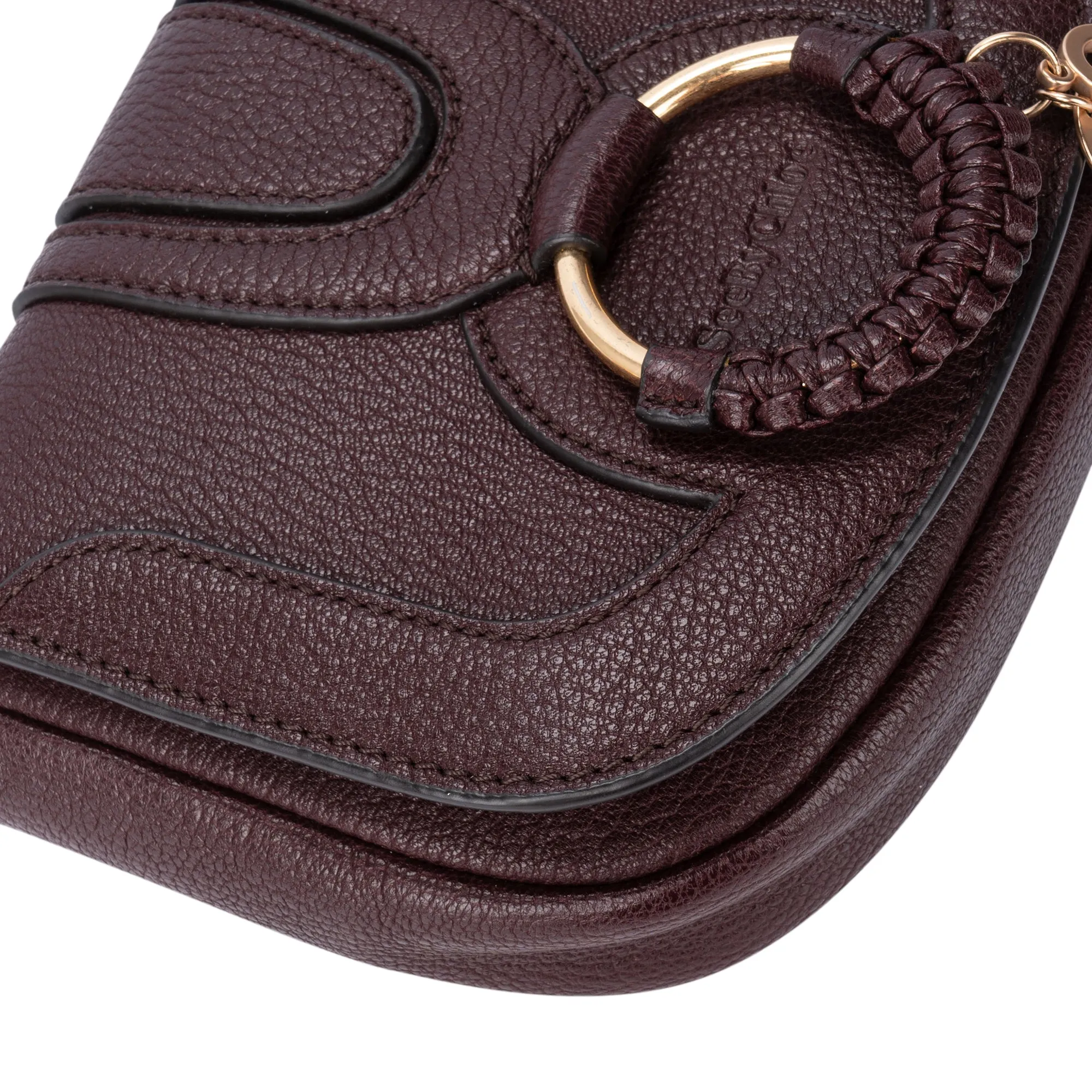 Chloe Leather Saddle Hana Crossbody Bag