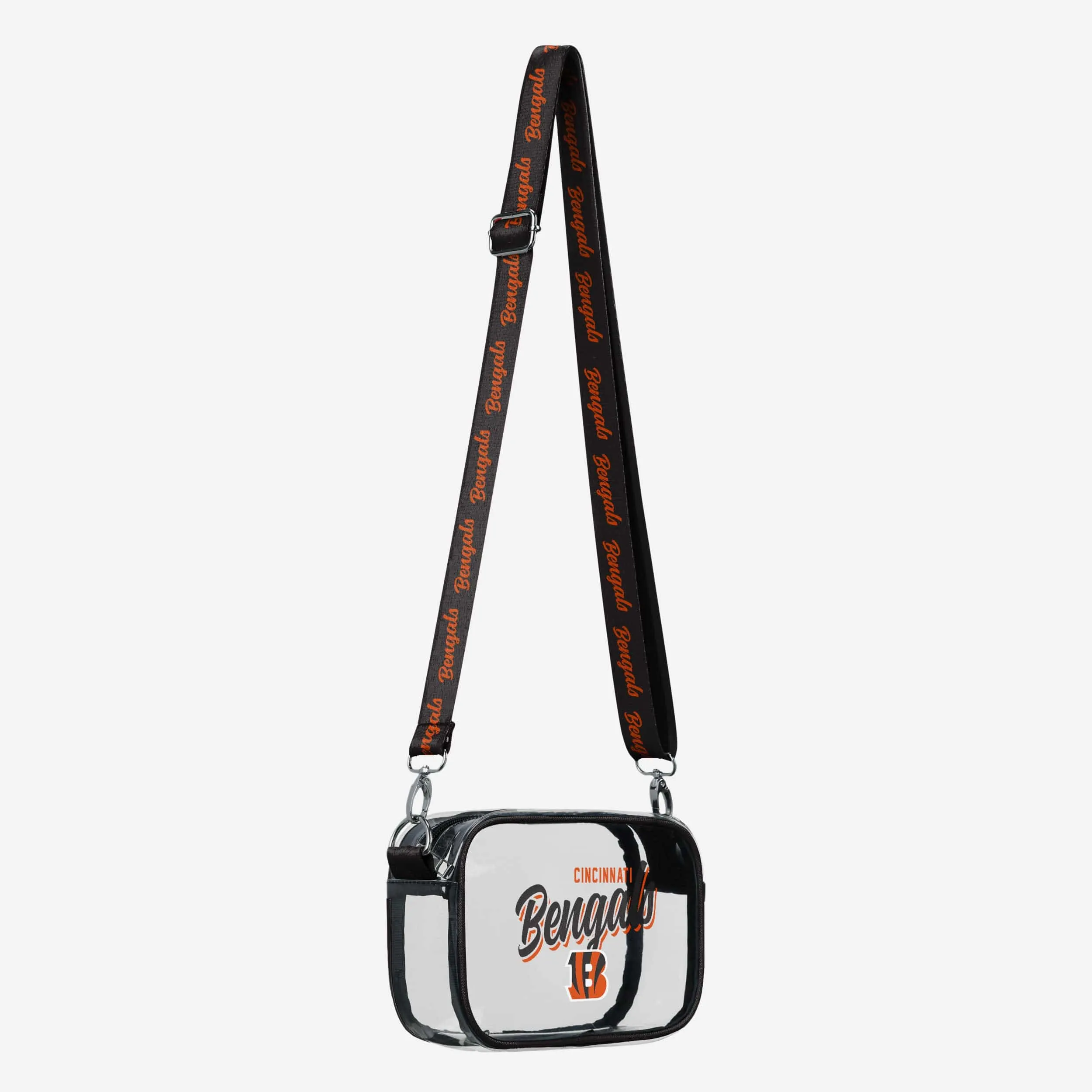 Cincinnati Bengals Monty Script Clear Crossbody Bag
