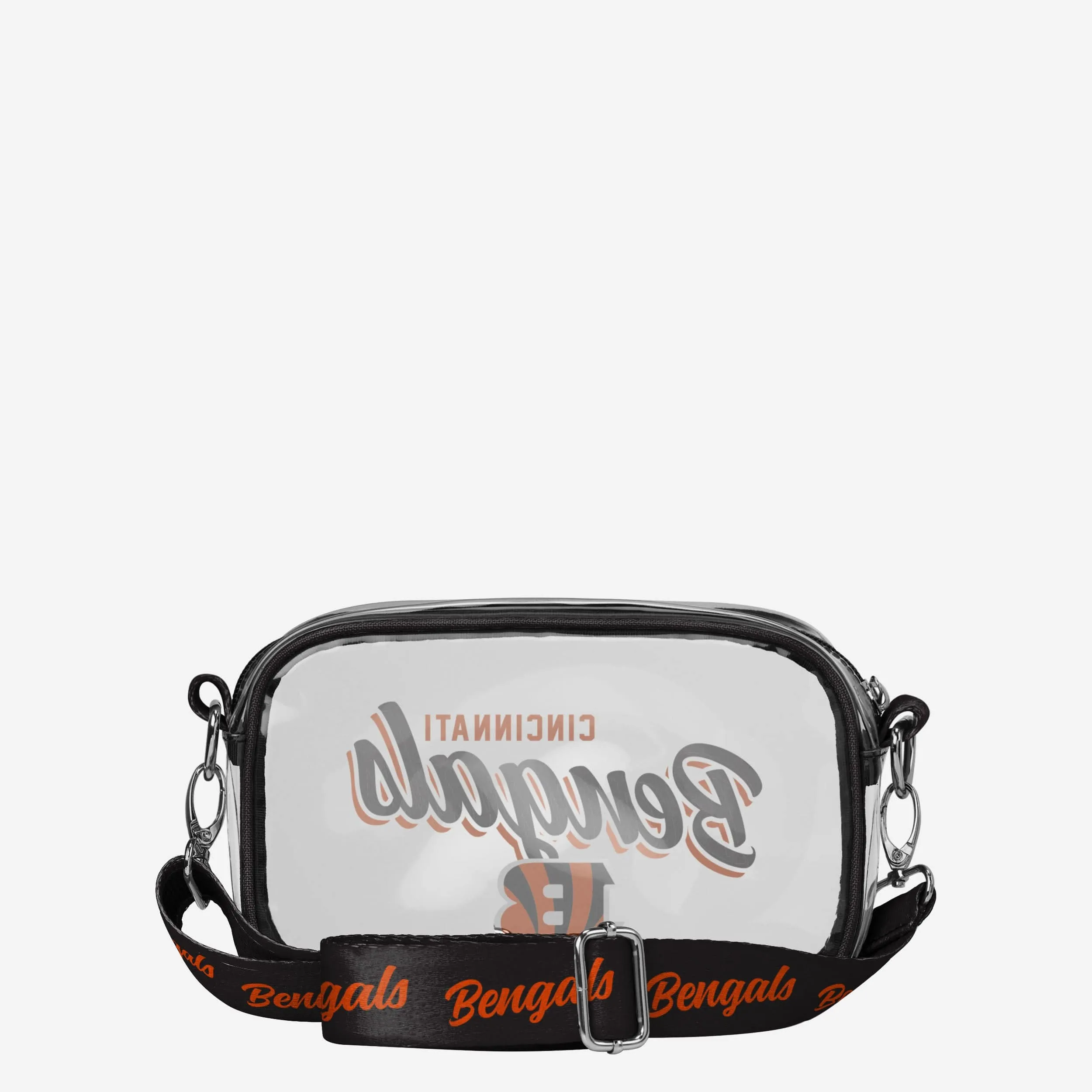 Cincinnati Bengals Monty Script Clear Crossbody Bag