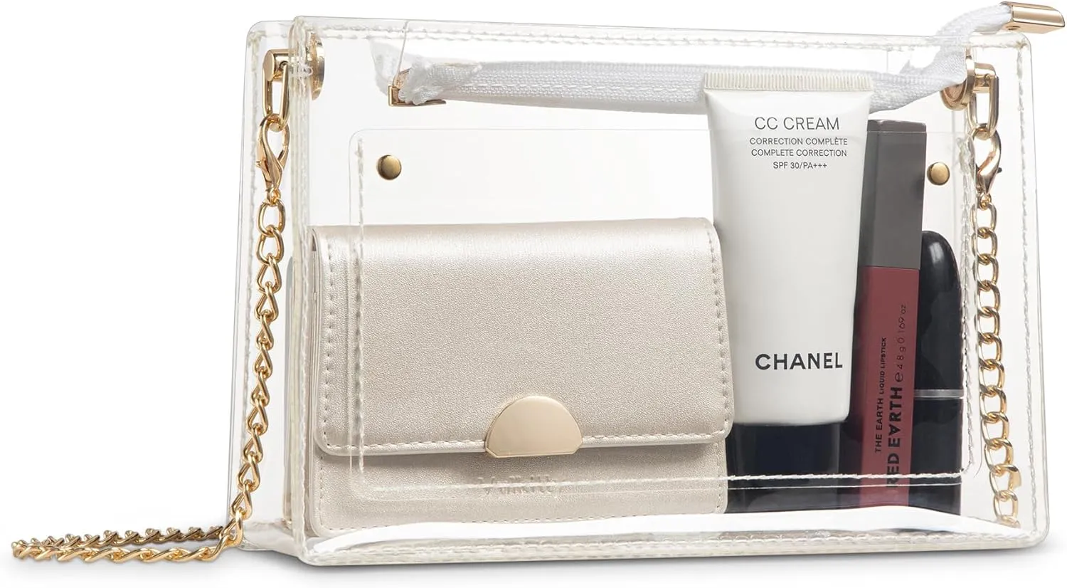 Clear Bag Crossbody Bag for Stadium Events & Concerts Small Sling Bag