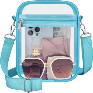 Clear Bag Stadium Approved Clear Purse for Women Clear Crossbody Bag for Stadium Events Concerts Festivals