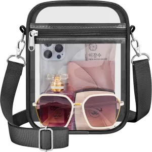 Clear Bag Stadium Approved Clear Purse for Women Clear Crossbody Bag for Stadium Events Concerts Festivals