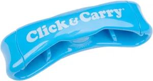 Click & Carry Grocery Bag Carrier - Plastic Bag Organizer and Holder for Easy Shopping - As Seen on Shark Tank - Comfortable Gel Padding Bags Handle, Hands-Free Design for Groceries, Paint Can Carrier