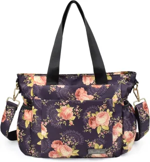 CLOUDMUSIC Crossbody Bags Shoulder Tote Handbag Nylon With Straps Waterproof Multi Bottle Pockets For Women Trendy