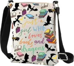 CMNIM FW Inspired Gifts 4th Wing Crossbody Bag Books and Dragons Lover Gift Fantasy Romance Bookish Small Cross Body Purse