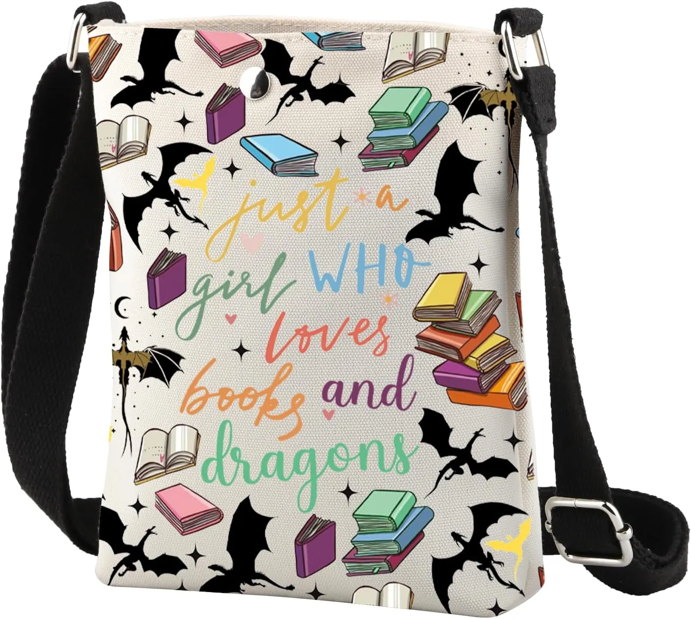 CMNIM FW Inspired Gifts 4th Wing Crossbody Bag Books and Dragons Lover Gift Fantasy Romance Bookish Small Cross Body Purse