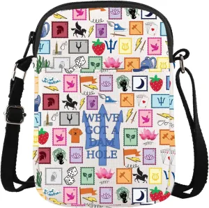 CMNIM PJO Movie Inspired Crossbody Bag Camp Half Blood Gift for PJ Fans Bookish Gift PJO Merchandise Bag Adjustable Strap Bag
