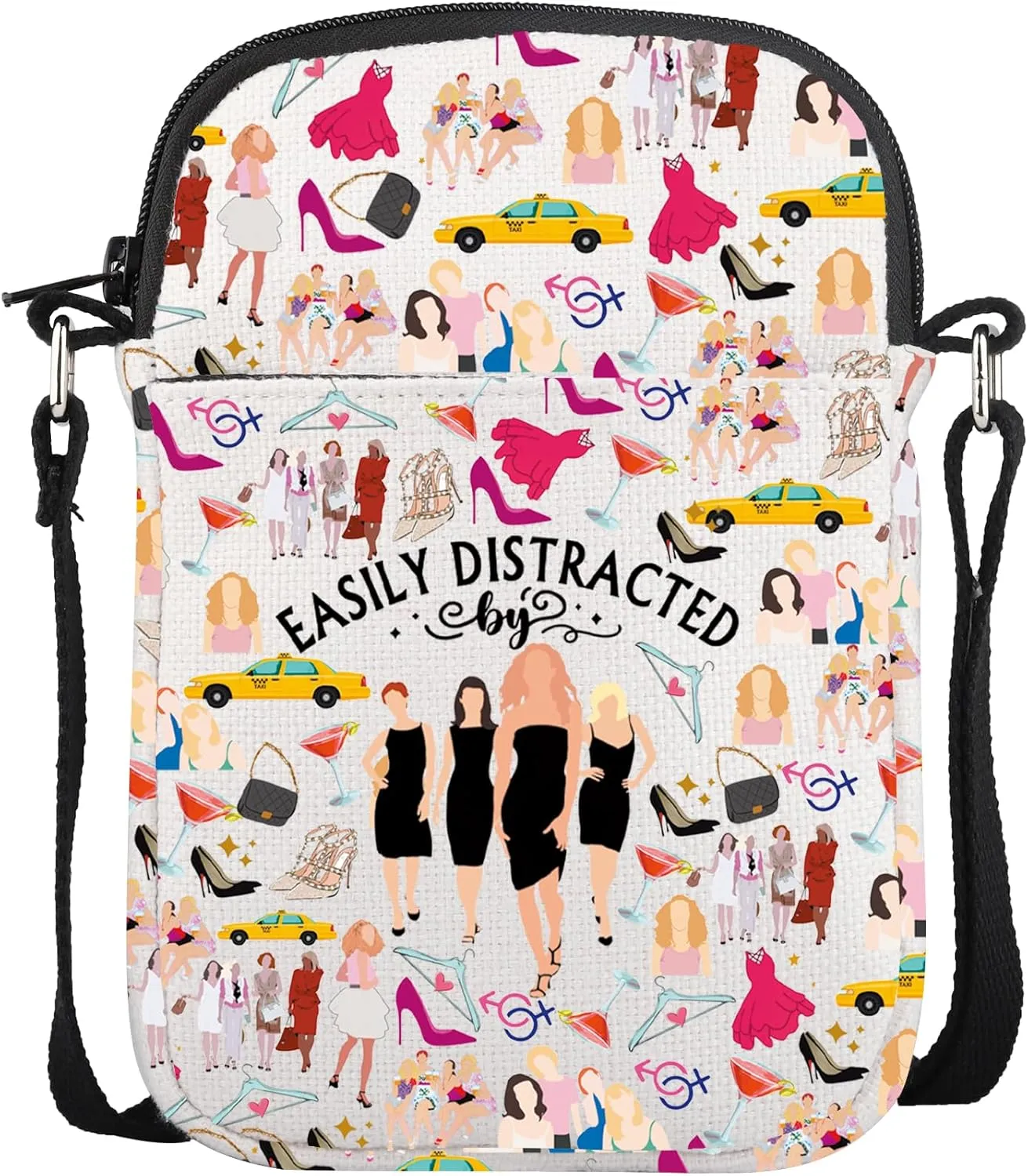 CMNIM SATC TV Show Merchandise Gifts Romantic Comedy TV Series Mini Crossbody Bags SATC Merch Carrie Shoulder Bag