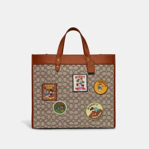 COACH X DISNEY LARGE FIELD TOTE BAG