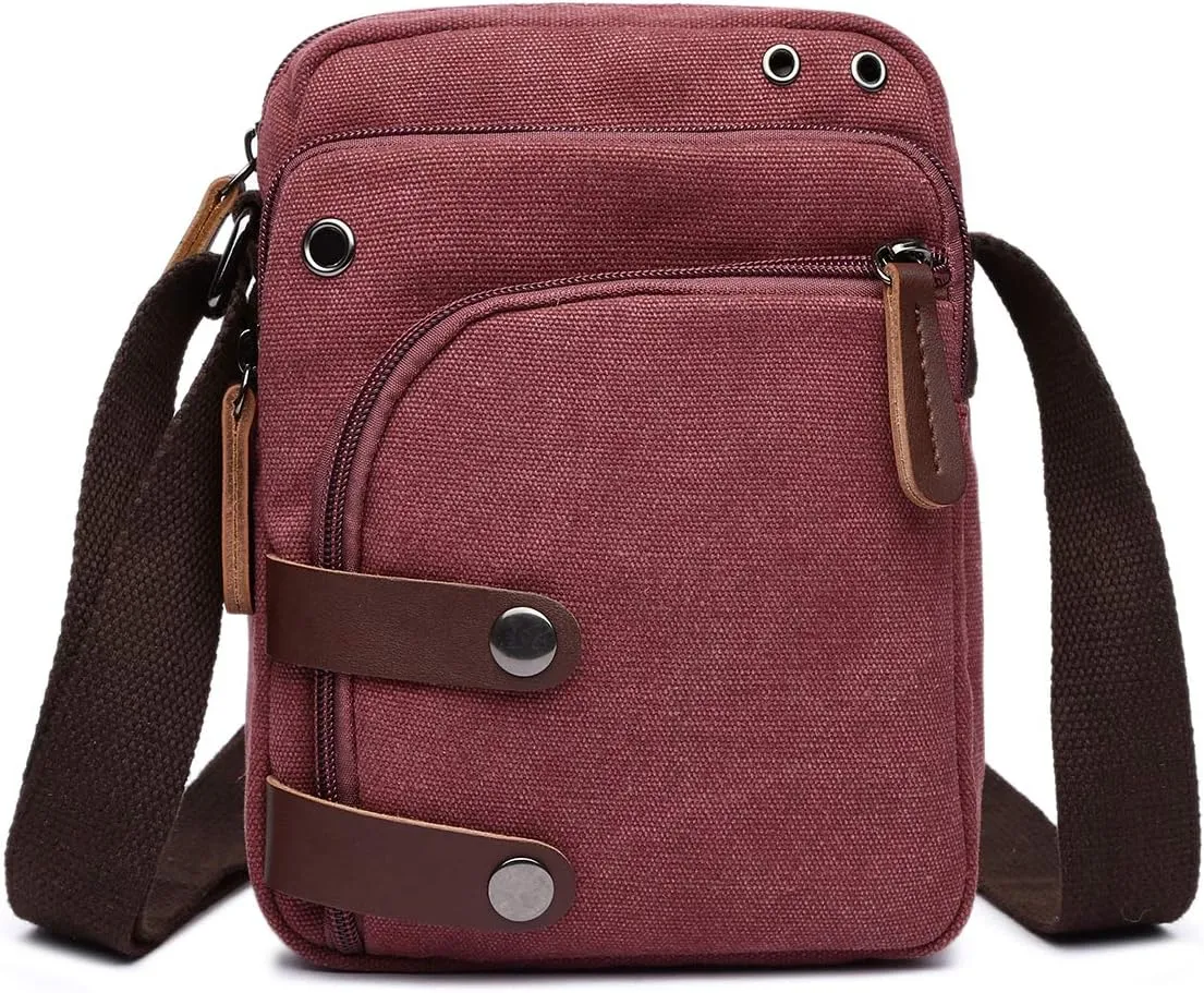 Collsants Mini Crossbody Bags for Women and Men - Small Purses and Handbags - Travel Bag - Canvas Shoulder Purse