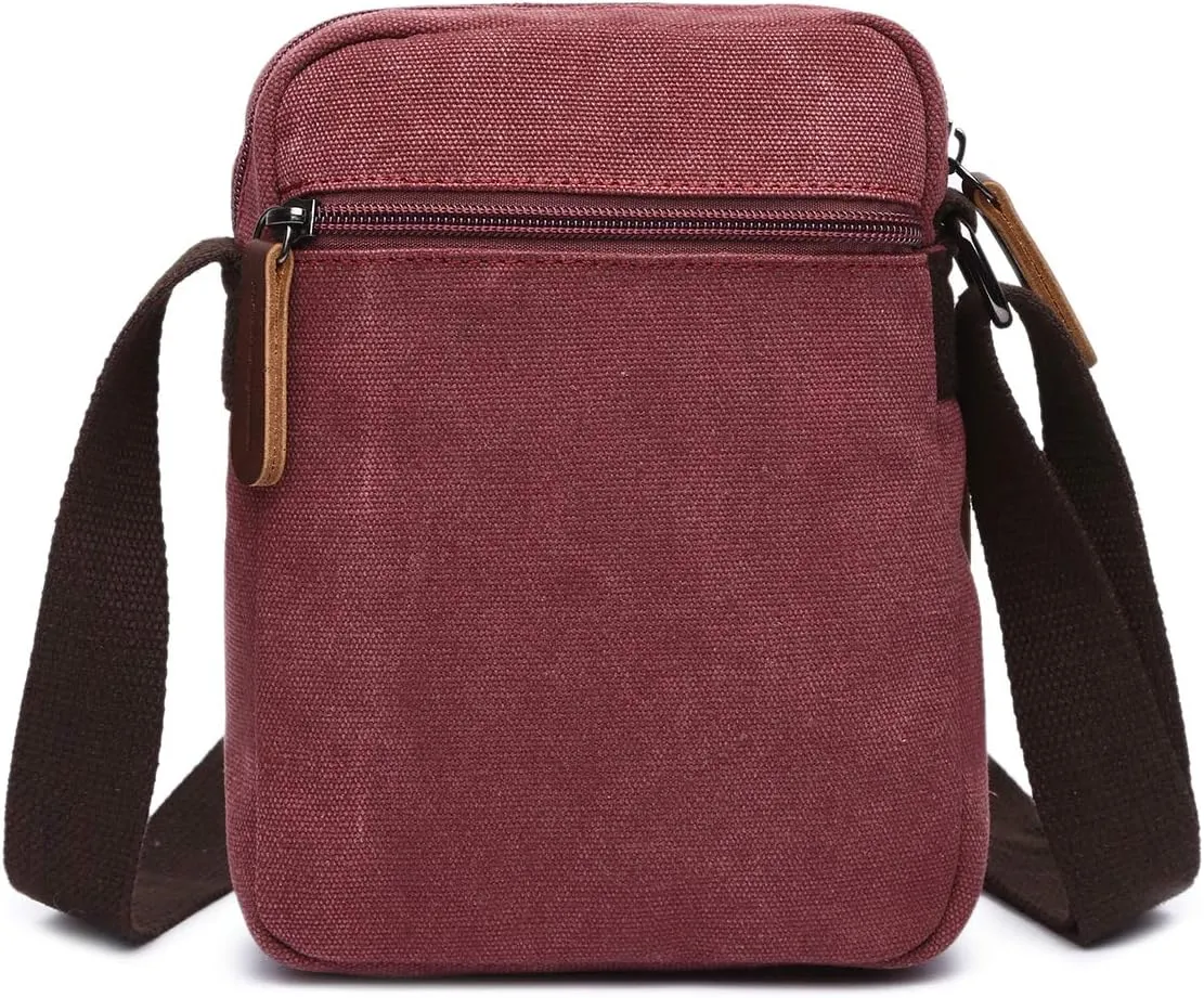 Collsants Mini Crossbody Bags for Women and Men - Small Purses and Handbags - Travel Bag - Canvas Shoulder Purse