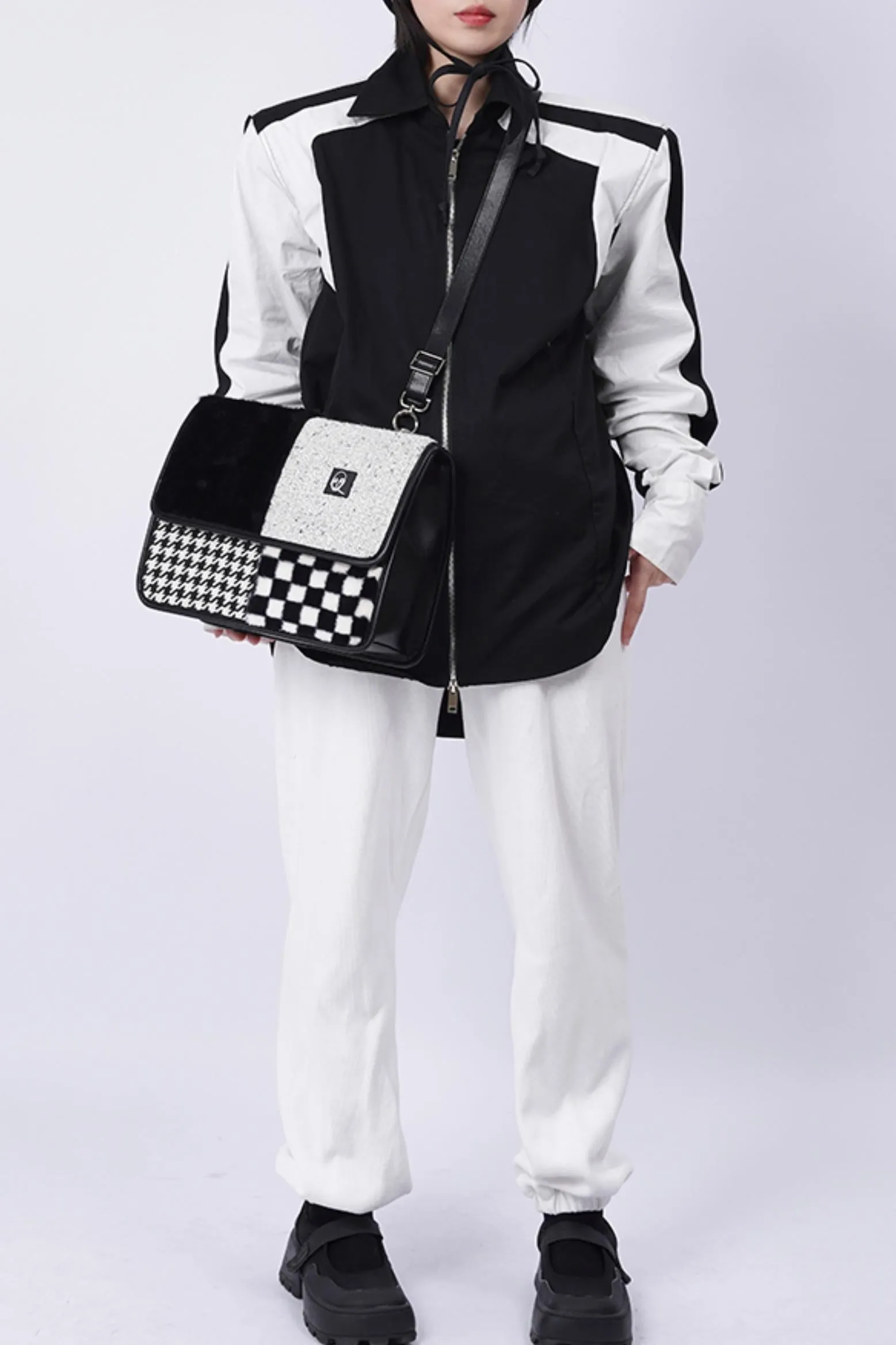Color Clash Crossbody Bag