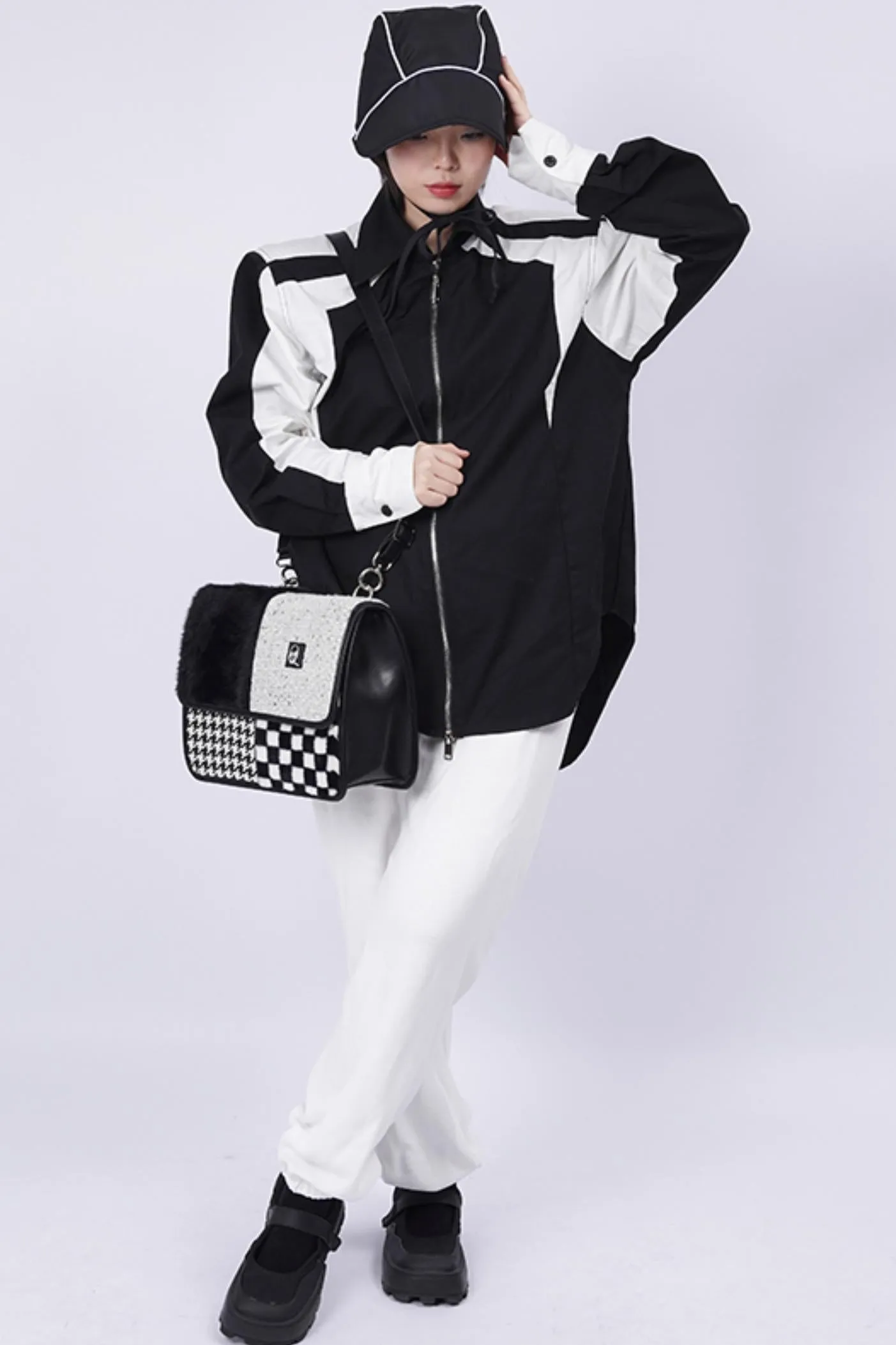 Color Clash Crossbody Bag