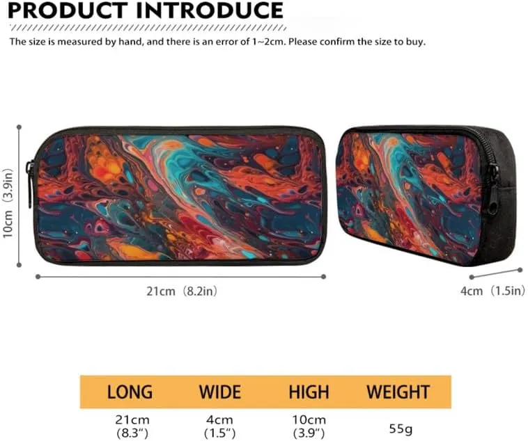 Colorful Fluid Painting 17 Inch Backpack Set for Teenagers Orange Turquoise Gradient School Bookbag and Insulated Lunch Bag Watercolor Paint Pigment 3 in 1 Middle School Book Bag