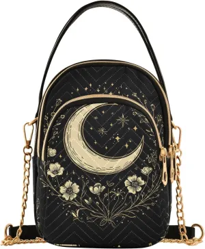 Colorful Wildflowers Quilted Handbag Travel Handbag
