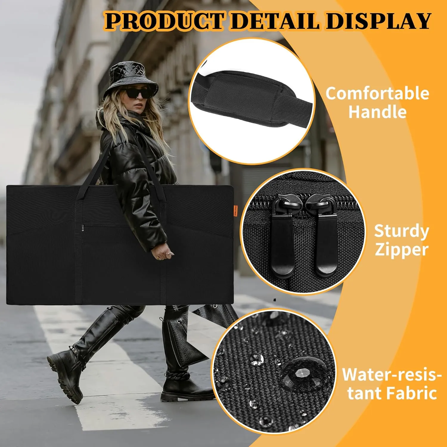 Cornhole Carrying Case, Cornhole Boards Bag for Cornhole Outdoor Games, Only Bag