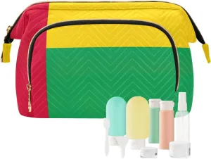 Cosmetic Bag Guineabissau Flag Travel Cosmetic Organizer Zipper Pouch Purse for Toiletries Accessories Brushes